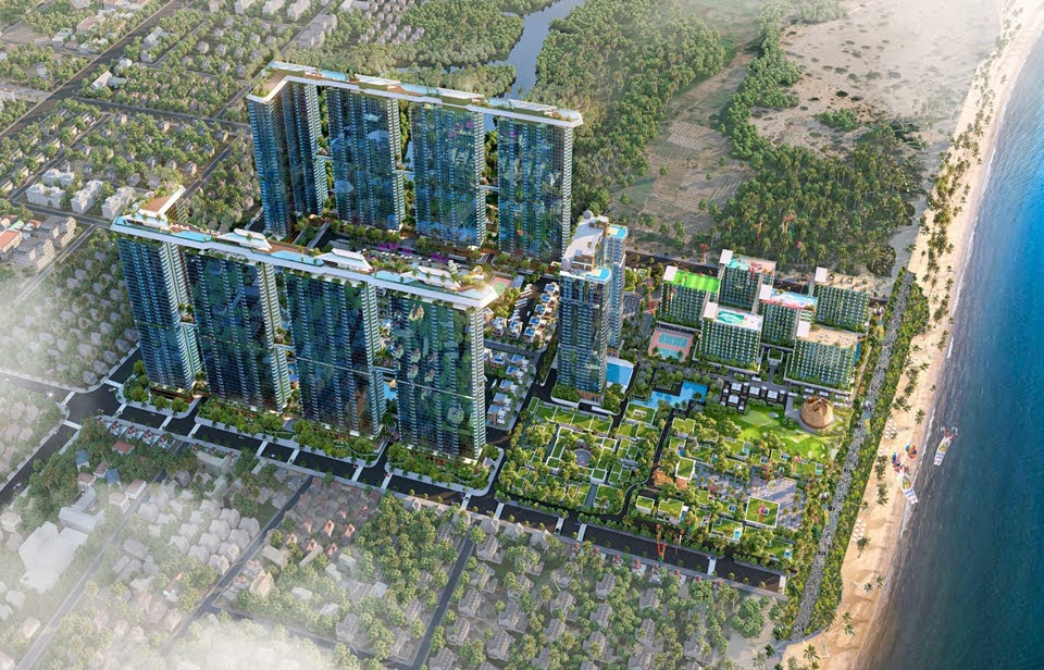 Phối cảnh tổng thể dự án Antares Beach Vũng Tàu