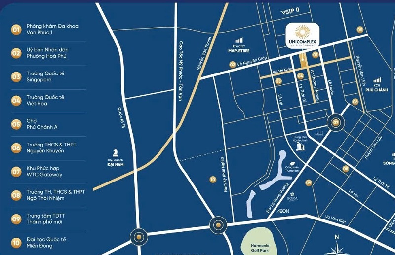 Phân tích pháp lý và quy hoạch dự án Uni Complex Bình Dương